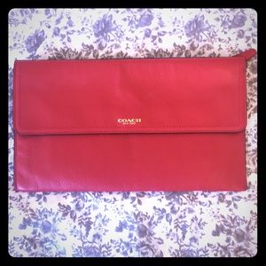 Red Coach clutch.
